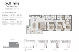 3 Beds 1739 Sq. Ft. Apartment in Emaar Golf Hills