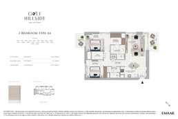 2 Beds 1190 Sq. Ft. Apartment in Emaar Golf Hillside