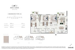 3 Beds 1603 Sq. Ft. Apartment in Emaar Golf Hillside