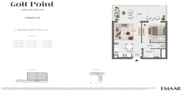 1 Bed 905 Sq. Ft. Apartment in Emaar Golf Point