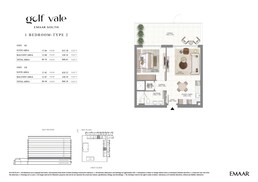 1 Bed 869 Sq. Ft. Apartment in Emaar Golf Vale