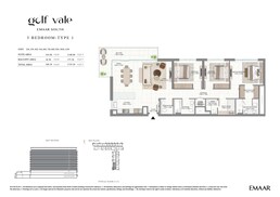 3 Beds 1724 Sq. Ft. Apartment in Emaar Golf Vale