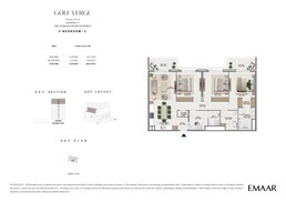 3 Beds 1683 Sq. Ft. Apartment in Emaar Golf Verge