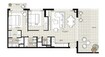 Emaar Golf Views 2 Beds Layout