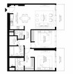 Emaar Grand Bleu Tower 3 Beds Layout