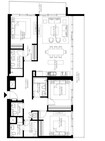 Emaar Grand Bleu Tower 3 Beds Layout