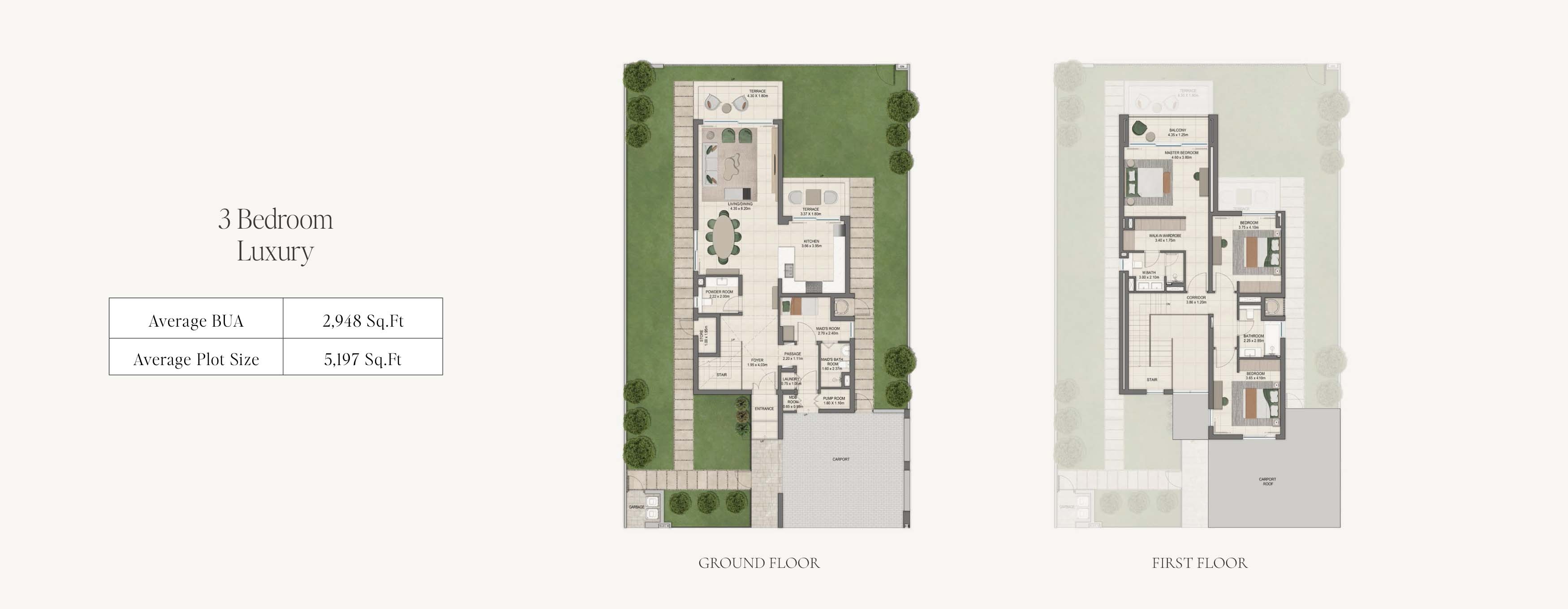 3 Beds 2948 Sq. Ft. Villa in Emaar Grand Polo Club and Resort