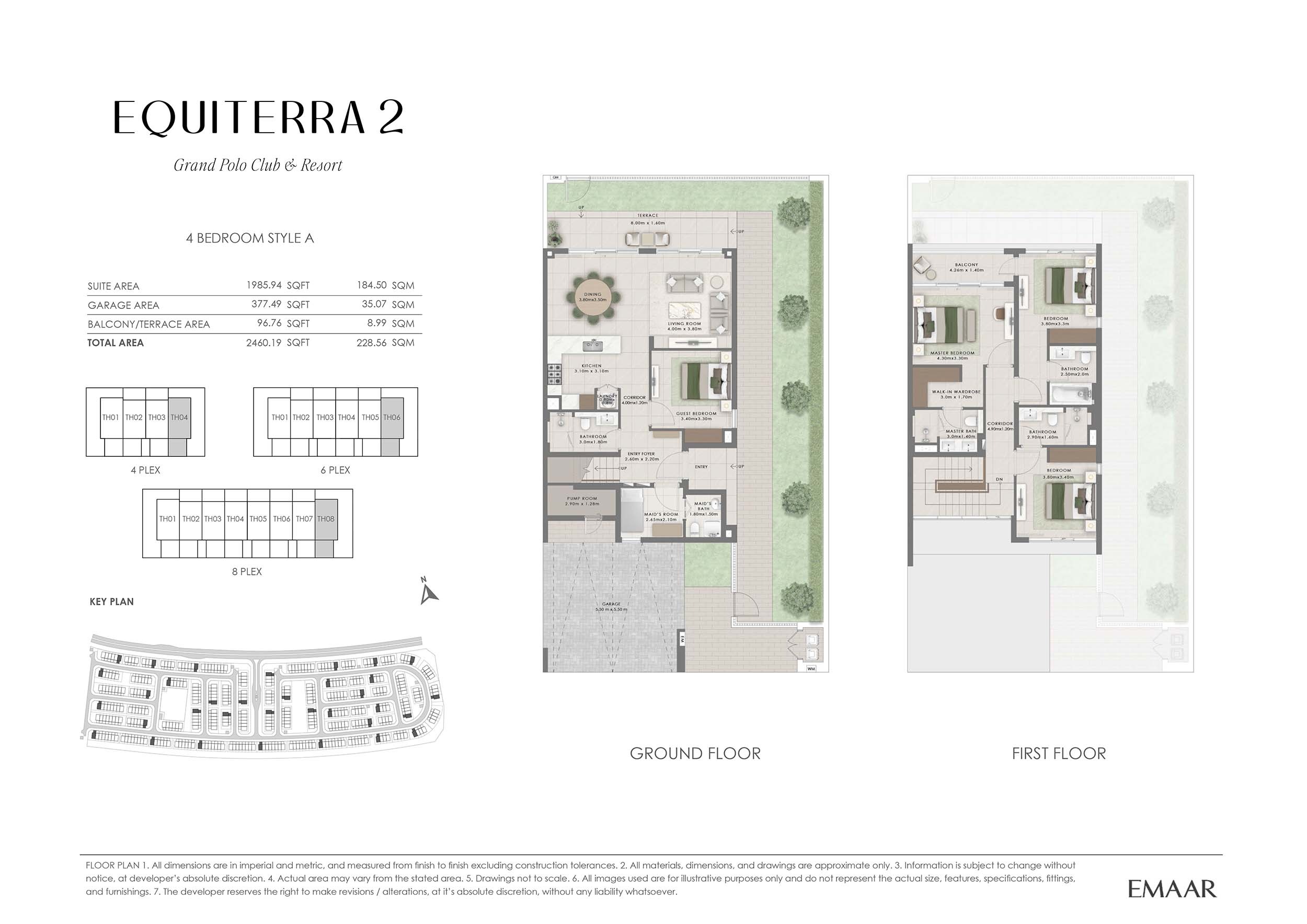 Emaar Grand Polo Equiterra 2 4 Beds Layout