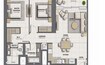 Emaar Grande Signature Residences 2 Beds Layout