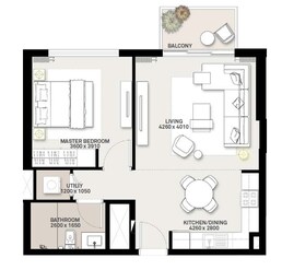 1 Bed 652 Sq. Ft. Apartment in Emaar Green Square