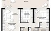 Emaar Green Square 2 Beds Layout