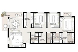 3 Beds 1583 Sq. Ft. Apartment in Emaar Green Square