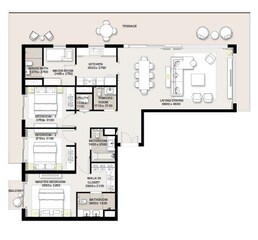 3 Beds 2242 Sq. Ft. Apartment in Emaar Green Square
