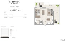 1 Bed 1127 Sq. Ft. Apartment in Emaar Greenside Residence