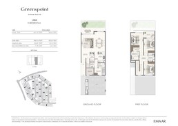 3 Beds 2417 Sq. Ft. Townhouse in Emaar Greenspoint