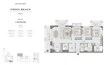 Emaar Grove Creek Beach 3 Beds Layout