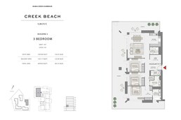 3 Beds 2879 Sq. Ft. Apartment in Emaar Grove Creek Beach