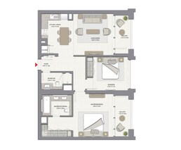 2 Beds 1075 Sq. Ft. Apartment in Emaar Harbour Gate