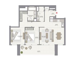 2 Beds 1162 Sq. Ft. Apartment in Emaar Harbour Gate