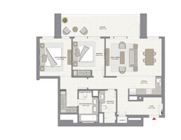 2 Beds 1214 Sq. Ft. Apartment in Emaar Harbour Gate