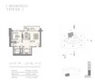 Emaar Harbour Views 1 Bed Layout