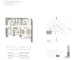 Emaar Harbour Views 2 Beds Layout
