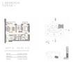 Emaar Harbour Views 2 Beds Layout