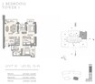 Emaar Harbour Views 3 Beds Layout