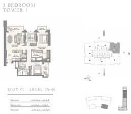 3 Beds 1592 Sq. Ft. Apartment in Emaar Harbour Views