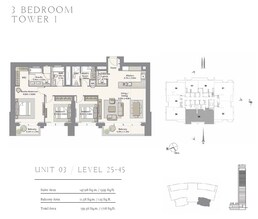 3 Beds 1718 Sq. Ft. Apartment in Emaar Harbour Views