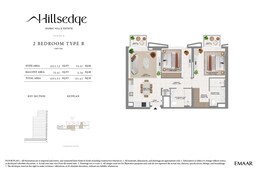 2 Beds 1094 Sq. Ft. Apartment in Emaar Hillsedge