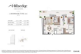 2 Beds 1352 Sq. Ft. Apartment in Emaar Hillsedge