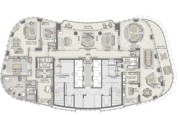 6 Beds 11229 Sq. Ft. Apartment in Emaar IL Primo