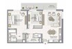 Emaar Island Park 2 Beds Layout