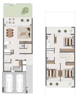 3 Beds 2132 Sq. Ft. Townhouse in Emaar Lillia
