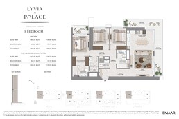 3 Beds 1835 Sq. Ft. Apartment in Emaar Lyvia