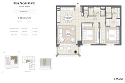 2 Beds 1015 Sq. Ft. Apartment in Emaar Mangrove