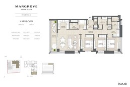 3 Beds 1489 Sq. Ft. Apartment in Emaar Mangrove