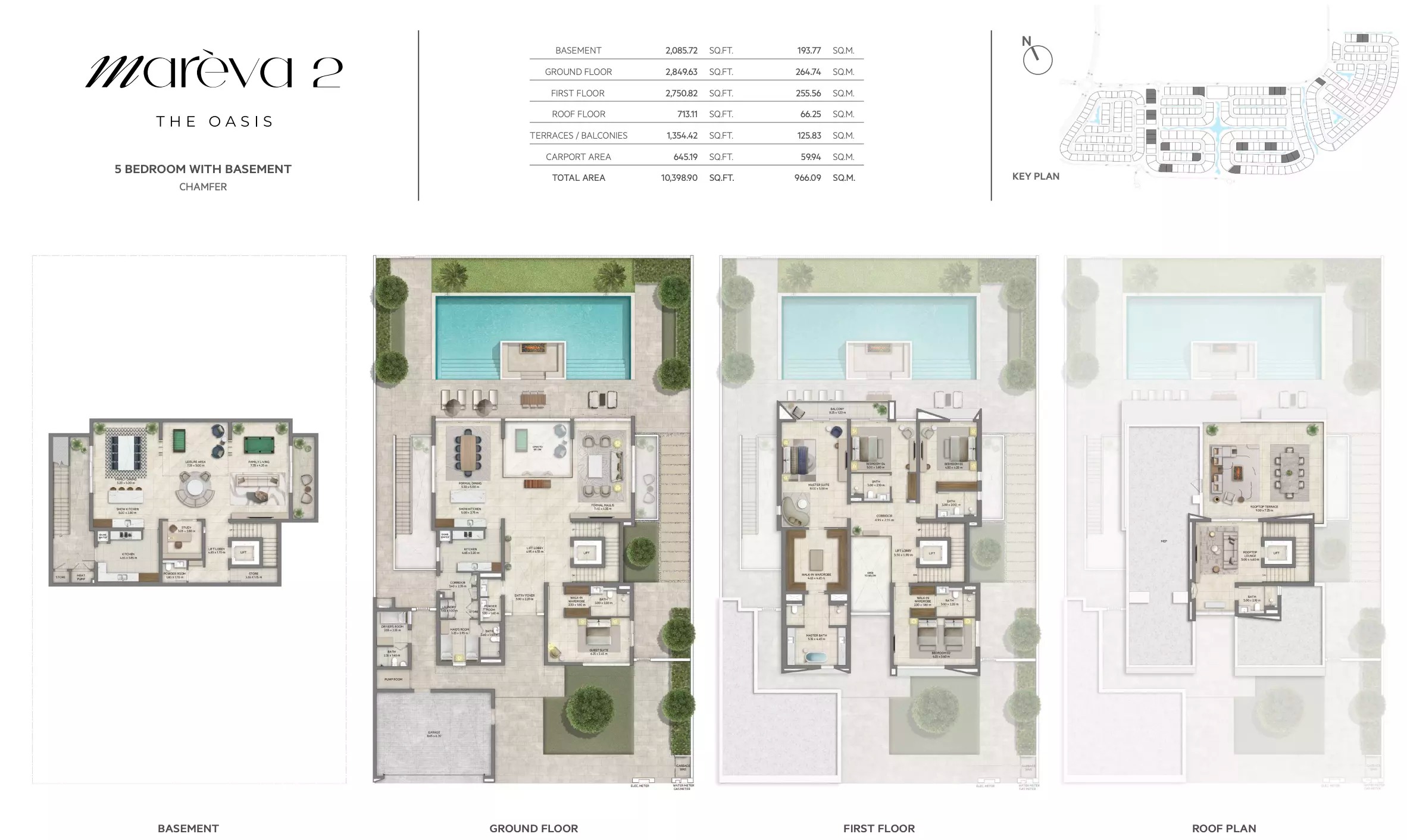 5 Beds 10389 Sq. Ft. Villa in Emaar Mareva 2