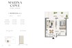 Emaar Marina Cove 1 Bed Layout