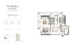 Emaar Marina Cove 2 Beds Layout