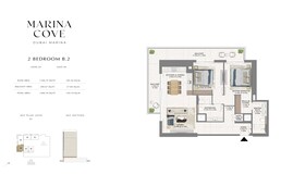 2 Beds 1400 Sq. Ft. Apartment in Emaar Marina Cove