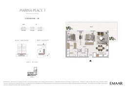 2 Beds 1661 Sq. Ft. Apartment in Emaar Marina Place