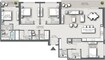 Emaar Marina Shores 4 Beds Layout