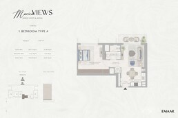 1 Bed 741 Sq. Ft. Apartment in Emaar Marina Views