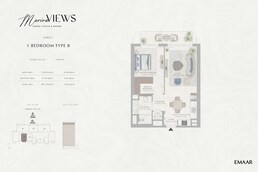 1 Bed 807 Sq. Ft. Apartment in Emaar Marina Views