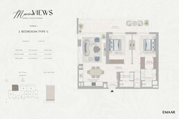 2 Beds 1425 Sq. Ft. Apartment in Emaar Marina Views