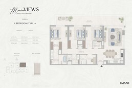 3 Beds 1885 Sq. Ft. Apartment in Emaar Marina Views