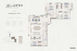 4 Beds 2977 Sq. Ft. Apartment in Emaar Marina Views