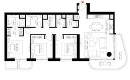 3 Beds 1700 Sq. Ft. Apartment in Emaar Marina Vista